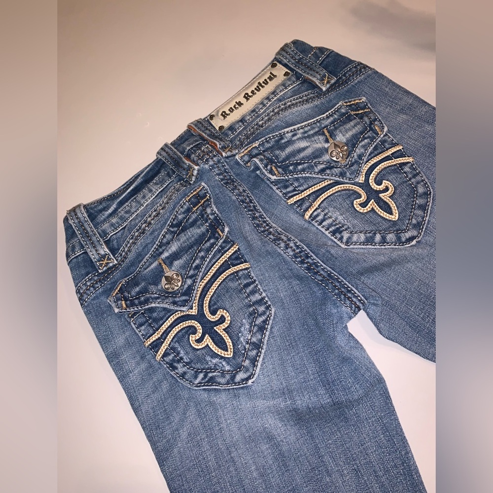 Rock Revival Blue Boot Cut Jeans